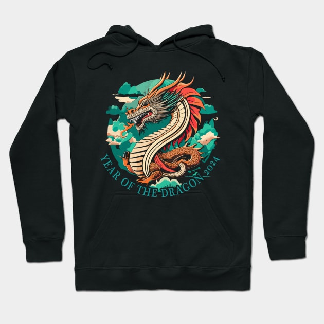 Chinese New Year- Year of the Dragon 2024 Hoodie by IceTees